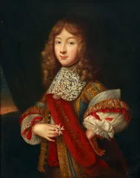Porträt eines jungen Ritters mit Insignien, ca. 1700